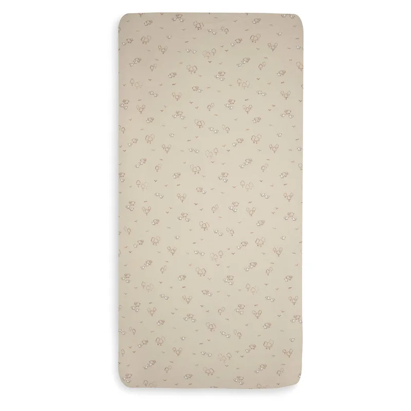 Hoeslaken Ledikant - 70/75x140/150cm - Jersey - Woolly de Jollein en Beige – photo produit 2 sur 3