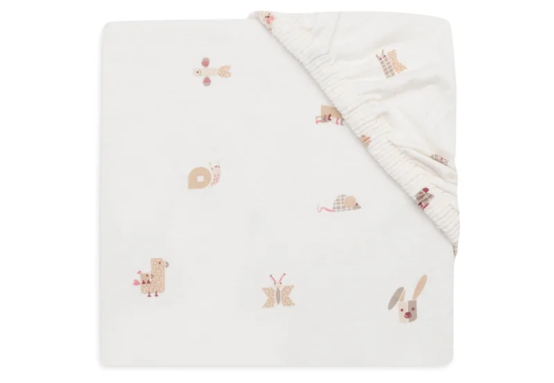 Hoeslaken Ledikant Jollein 60x120 Animal Friends by Jollein – product photo