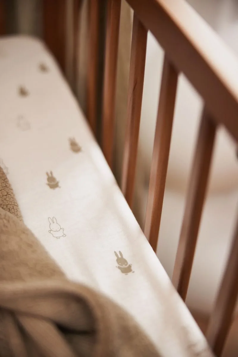 Hoeslaken Ledikant Jollein 60x120 Jersey Happy Nijntje Nougat by Jollein – product photo 4 of 4