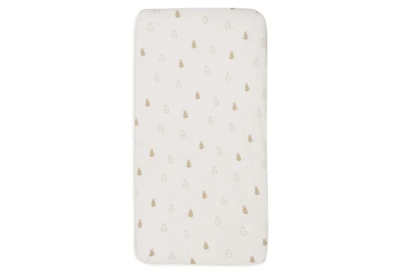 Hoeslaken Ledikant Jollein 60x120 Jersey Happy Nijntje Nougat by Jollein – product photo 2 of 4