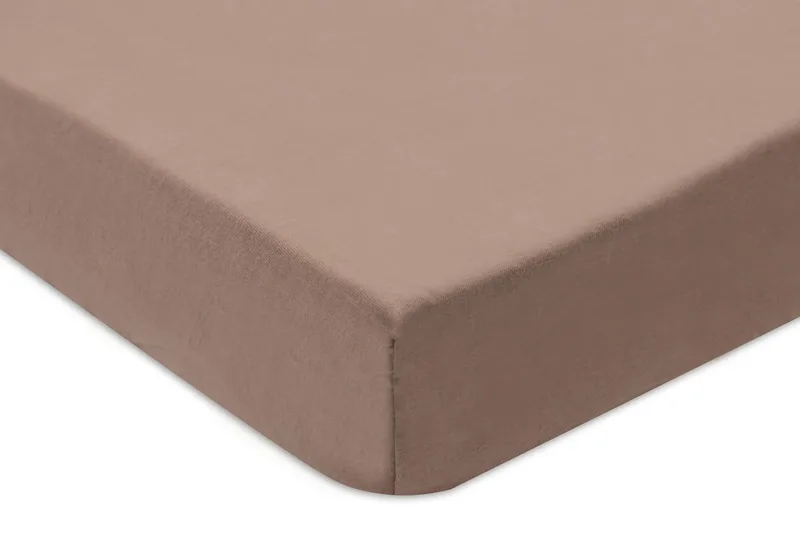 Hoeslaken Ledikant Jollein 60x120 Jersey Milky Coffee/Ivory 2st by Jollein – product photo 4 of 4