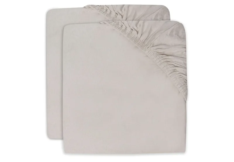 Hoeslaken Ledikant Jollein 60x120 Jersey Nougat 2-pack by Jollein – product photo