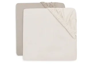 Hoeslaken Ledikant Jollein 60x120 Jersey Oatmeal/Sand 2st van Jollein – productfoto 1 van 4