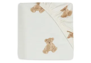 Hoeslaken Ledikant Jollein 60x120 Jersey Teddy Bear de Jollein – photo produit 1 sur 4