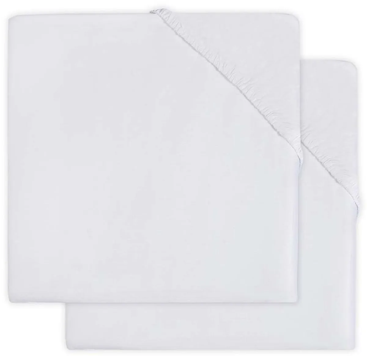 Hoeslaken molton 60x120cm (2pack) van Jollein in Wit – productfoto