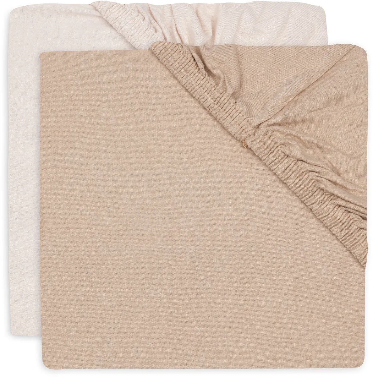 Hoeslaken Wieg - 40/50x80/90cm - Jersey - 2 stuks de Jollein en Blush, Wild Rose – photo produit
