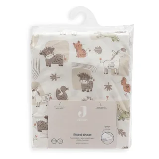 Hoeslaken Wieg - 40/50x80/90cm - Jersey - Barn Buddies by Jollein in Grey – product photo 4 of 4