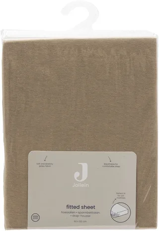 Hoeslaken Wieg - 40/50x80/90cm - Jersey - Hazel von Jollein in Bruin donker – Produktfoto 1 von 4