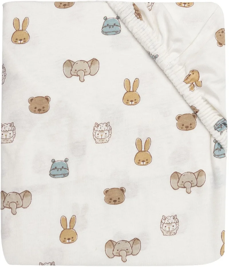 Hoeslaken Wieg - 40/50x80/90cm - Jersey - Jollies by Jollein in Brown – product photo