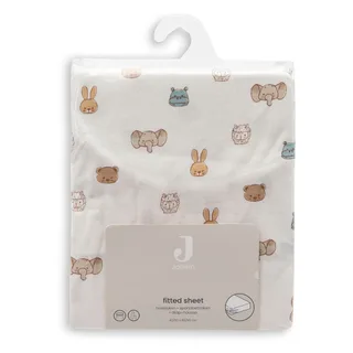Hoeslaken Wieg - 40/50x80/90cm - Jersey - Jollies van Jollein in Bruin – productfoto 4 van 4