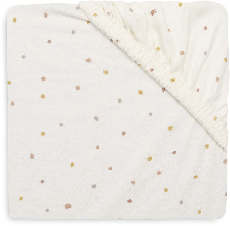 Hoeslaken Wieg - 40/50x80/90cm - Jersey - Kangaroots - Dusty Dot de Jollein en Kangaroots Dusty Dot – photo produit