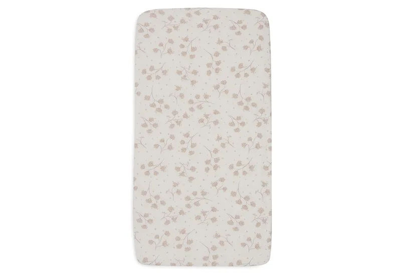 Hoeslaken Wieg - 40/50x80/90cm - Jersey van Jollein in Leafy Dreams – productfoto 2 van 3