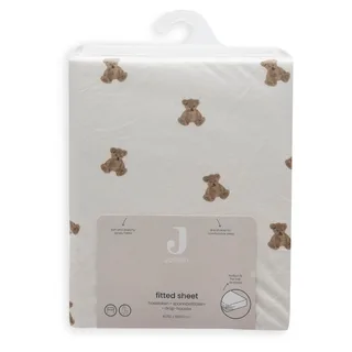 Hoeslaken Wieg - 40/50x80/90cm - Jersey - Mini Teddy Bear från Jollein i Bruin 3 – produktbild 4 av 4