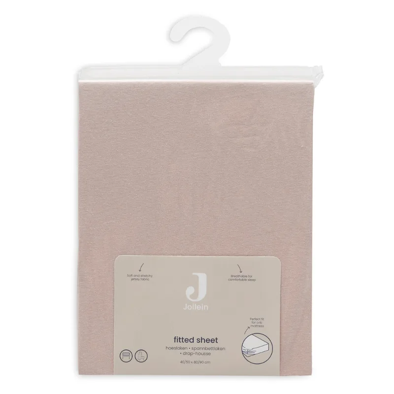Hoeslaken Wieg - 40/50x80/90cm - Jersey - Silk Rose by Jollein in Roze 1 – product photo 4 of 4