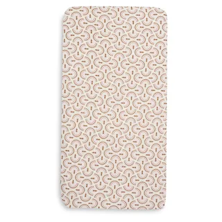 Hoeslaken Wieg - 40/50x80/90cm - Jersey - Soft Plumes by Jollein in Pink – product photo 2 of 4