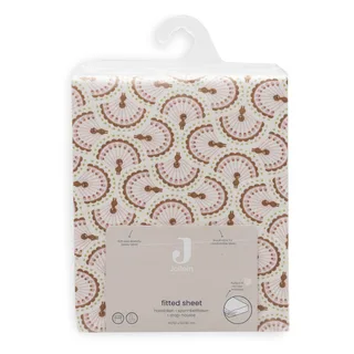 Hoeslaken Wieg - 40/50x80/90cm - Jersey - Soft Plumes by Jollein in Pink – product photo 4 of 4