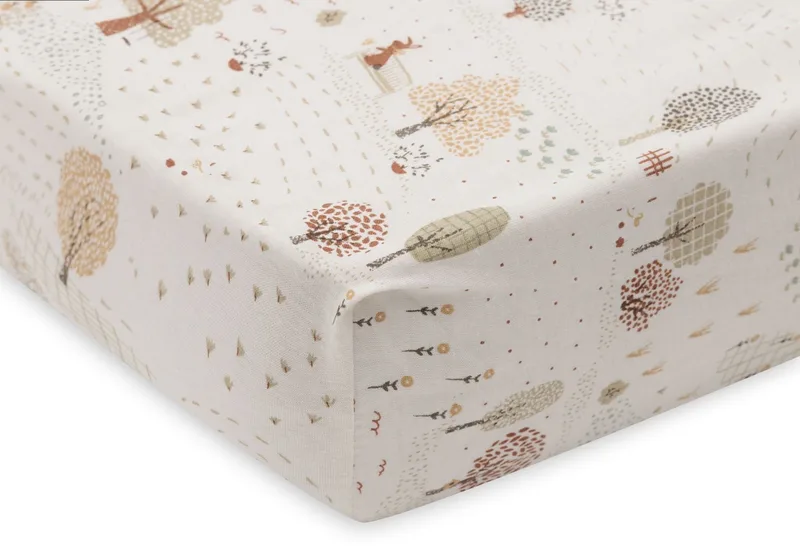 Hoeslaken Wieg - 40/50x80/90cm - Jersey by Jollein in Tiny Park – product photo 3 of 3