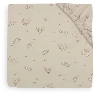 Hoeslaken Wieg - 40/50x80/90cm - Jersey - Woolly by Jollein in Beige – product photo 3 of 3