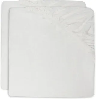 Hoeslaken Wieg Jersey 40/50x80/90cm - Baby Ledikant Hoeslaken - Zacht Katoen - 2 Stuks de Jollein en Ivoire – photo produit 1 sur 3