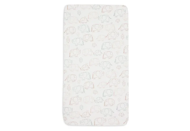 Hoeslaken Wieg Jollein 40/50x80/90 Jersey Elephant Tales by Jollein – product photo 2 of 3