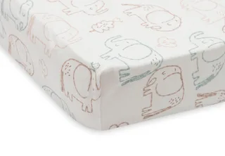 Hoeslaken Wieg Jollein 40/50x80/90 Jersey Elephant Tales by Jollein – product photo 3 of 3