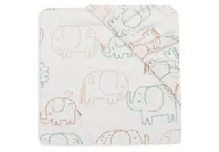 Hoeslaken Wieg Jollein 40/50x80/90 Jersey Elephant Tales by Jollein – product photo 1 of 3