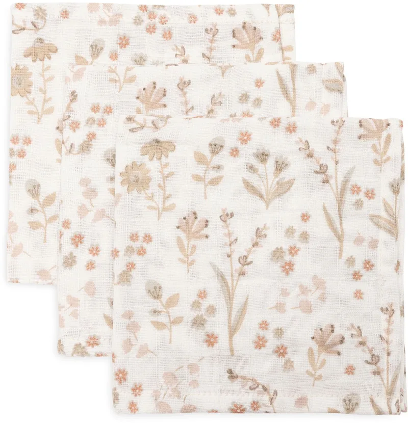 Hydrofiel Monddoekje 31x31cm (3pack) by Jollein in Bloomy – product photo
