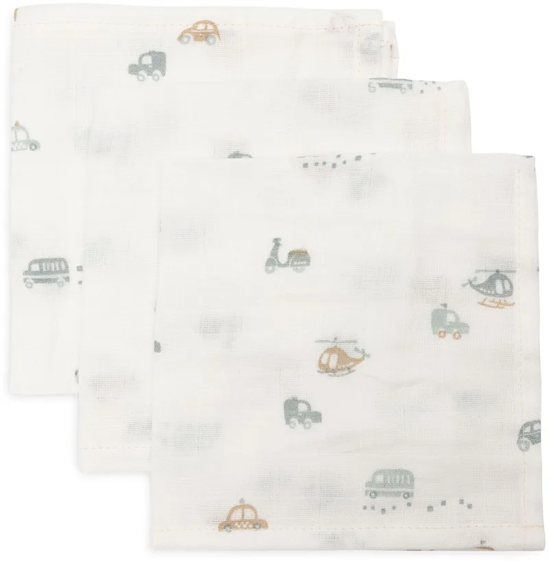 Hydrofiel Monddoekje 31x31cm (3pack) van Jollein in On the Go – productfoto