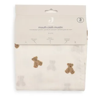 Hydrofiel Monddoekje 31x31cm Mini Teddy Bear (3pack) de Jollein en Multicolore – photo produit 4 sur 4