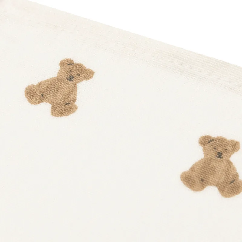 Hydrofiel Monddoekje 31x31cm Mini Teddy Bear (3pack) de Jollein en Multicolore – photo produit 2 sur 4