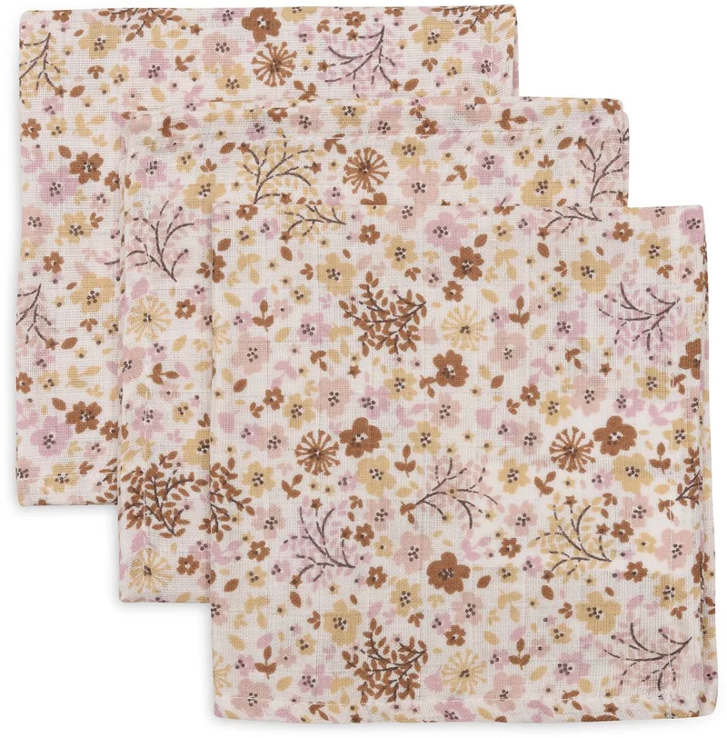 Hydrofiel Monddoekje Basic - 3 Stuks de Jollein en Flower Fairies – photo produit