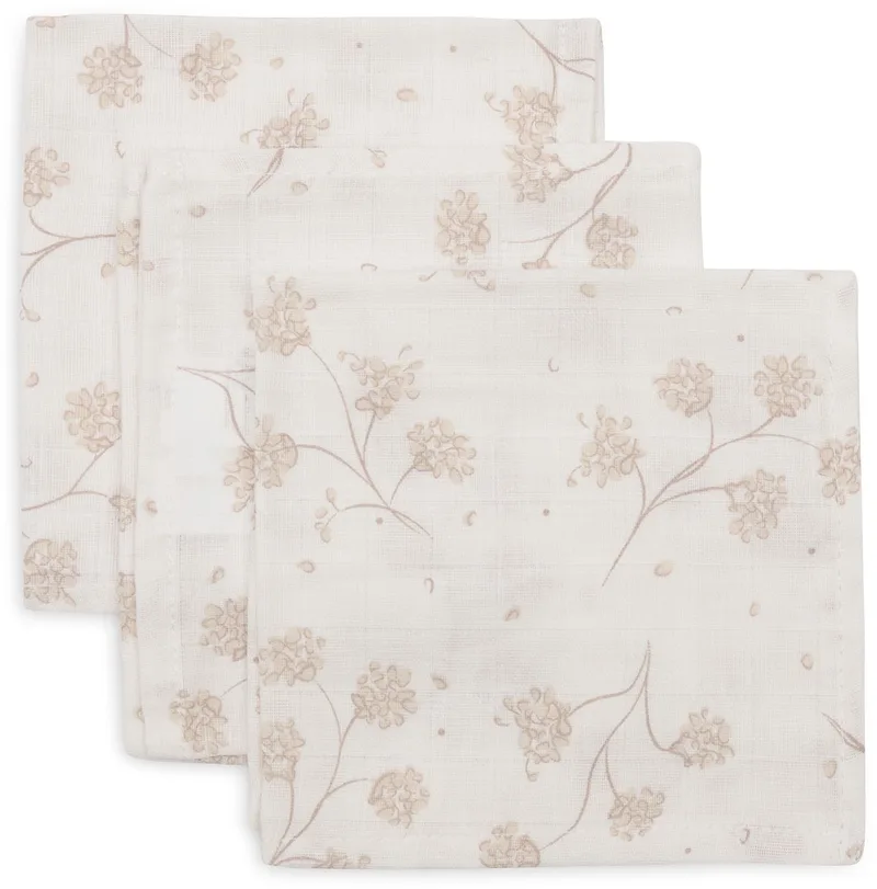 Hydrofiel Monddoekje Basic - 3 Stuks van Jollein in Leafy Dreams – productfoto