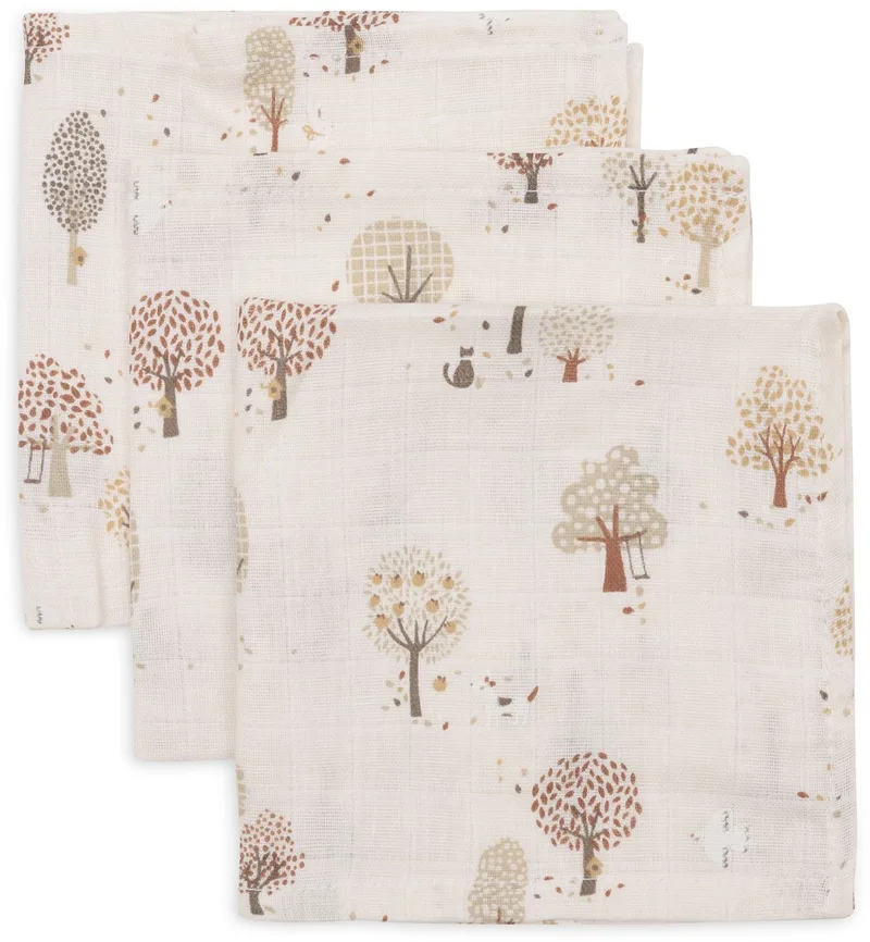 Hydrofiel Monddoekje Basic - 3 Stuks de Jollein en Tiny Park – photo produit