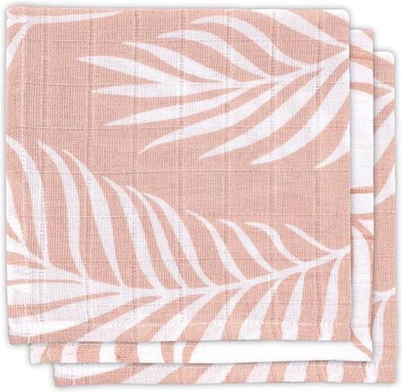 Hydrofiel Monddoekje Nature - Pale - 3 Stuks by Jollein in Pink – product photo