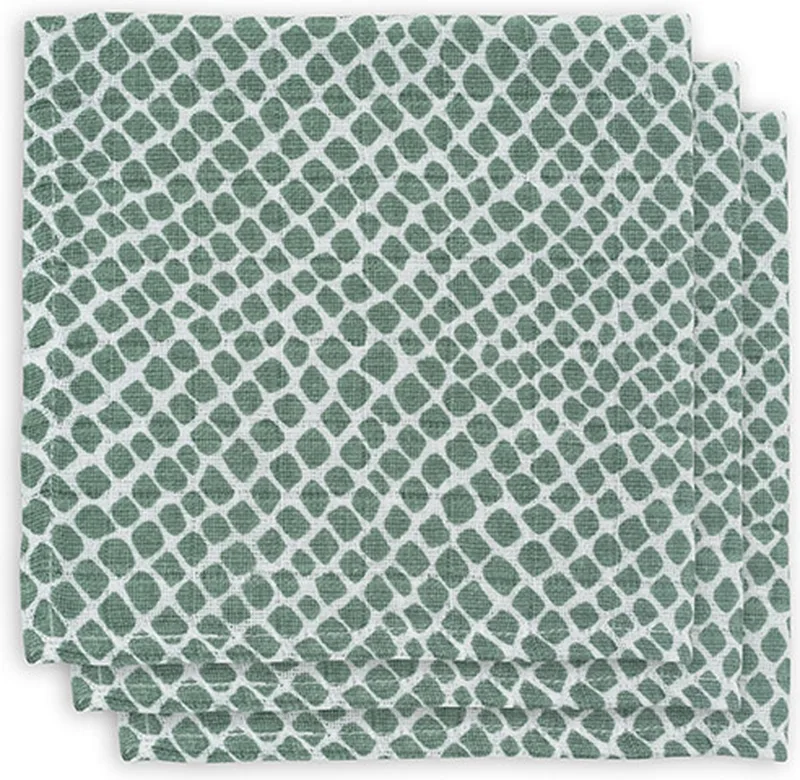 Hydrofiel Monddoekje Snake - Ash - 3 Stuks de Jollein en Vert – photo produit