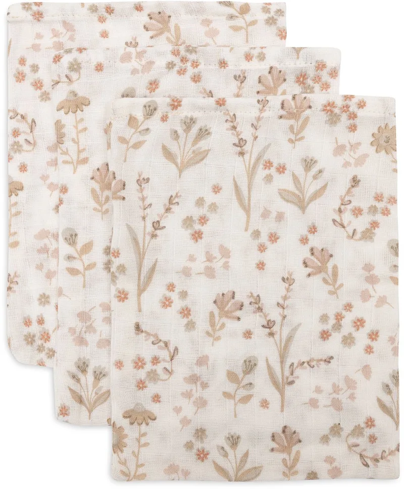 Hydrofiel Washandje 15x20cm (3pack) van Jollein in Bloomy – productfoto