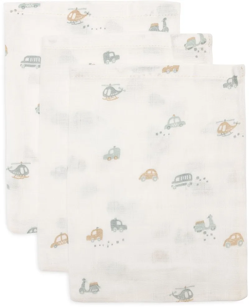 Hydrofiel Washandje 15x20cm (3pack) van Jollein in On the Go – productfoto