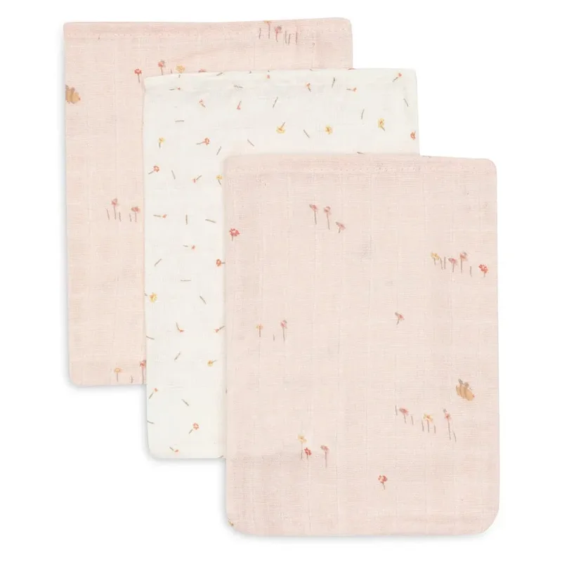 Hydrofiel Washandje 15x20cm -Pretty Picnic 3st. van Jollein – productfoto