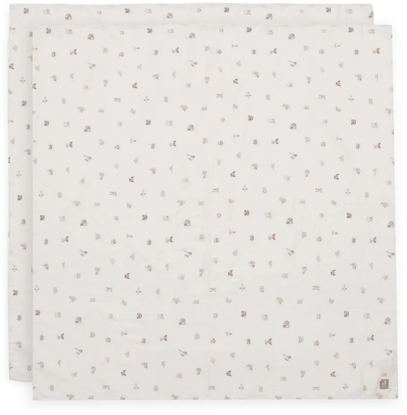 Hydrofiele Doek Large 115x115cm 2 Stuks by Jollein in Animal Friends – product photo