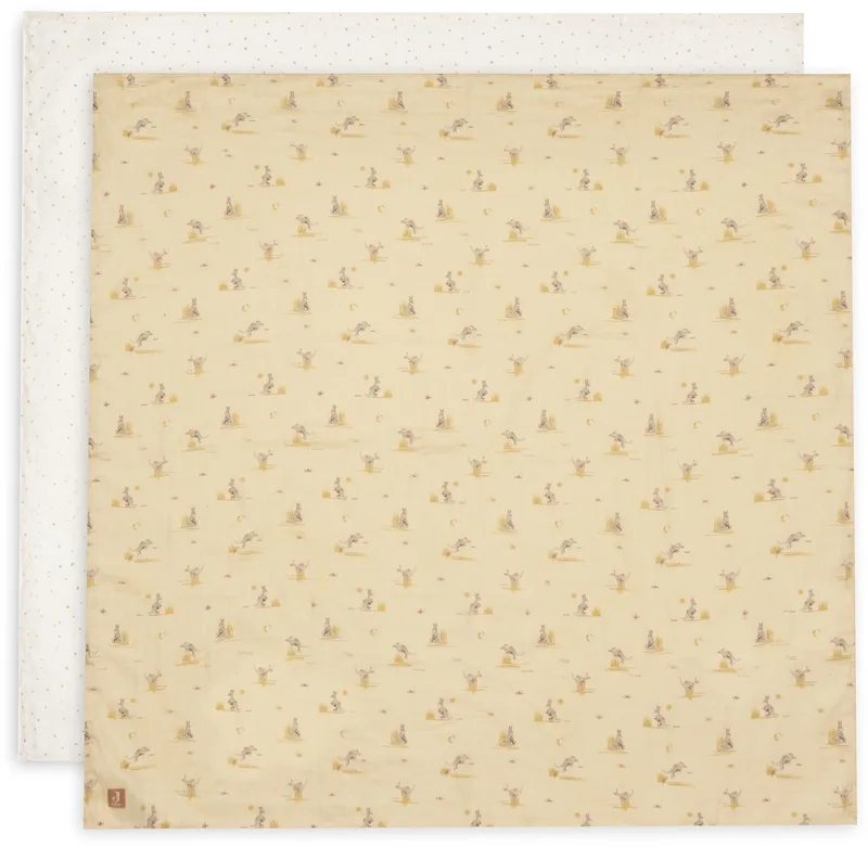 Hydrofiele Doek Large 115x115cm 2 Stuks by Jollein in Kangaroots – product photo