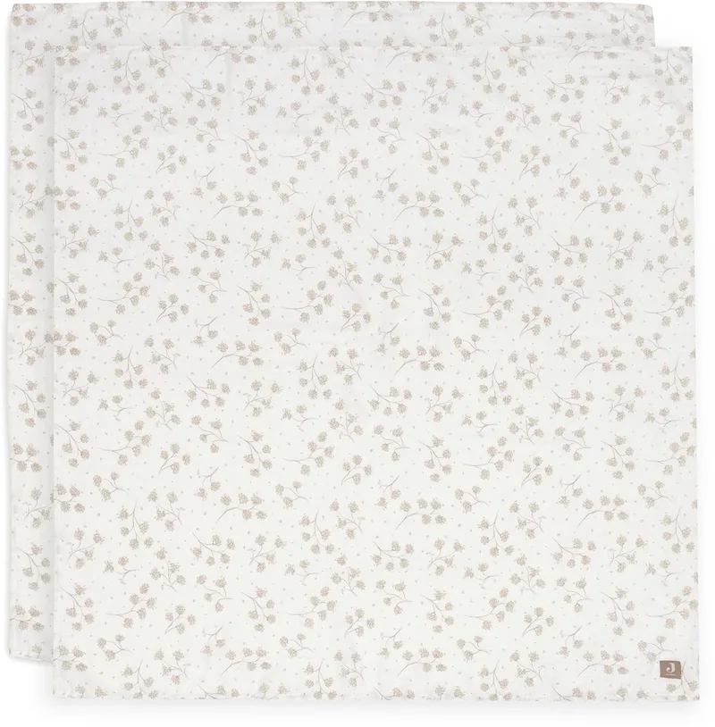 Hydrofiele Doek Large 115x115cm 2 Stuks by Jollein in Leafy Dreams – product photo