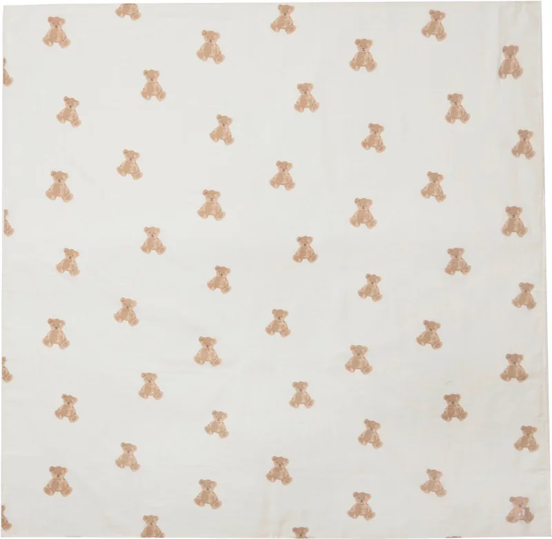 Hydrofiele Doek Large 115x115cm 2 Stuks by Jollein in Teddy Bear – product photo