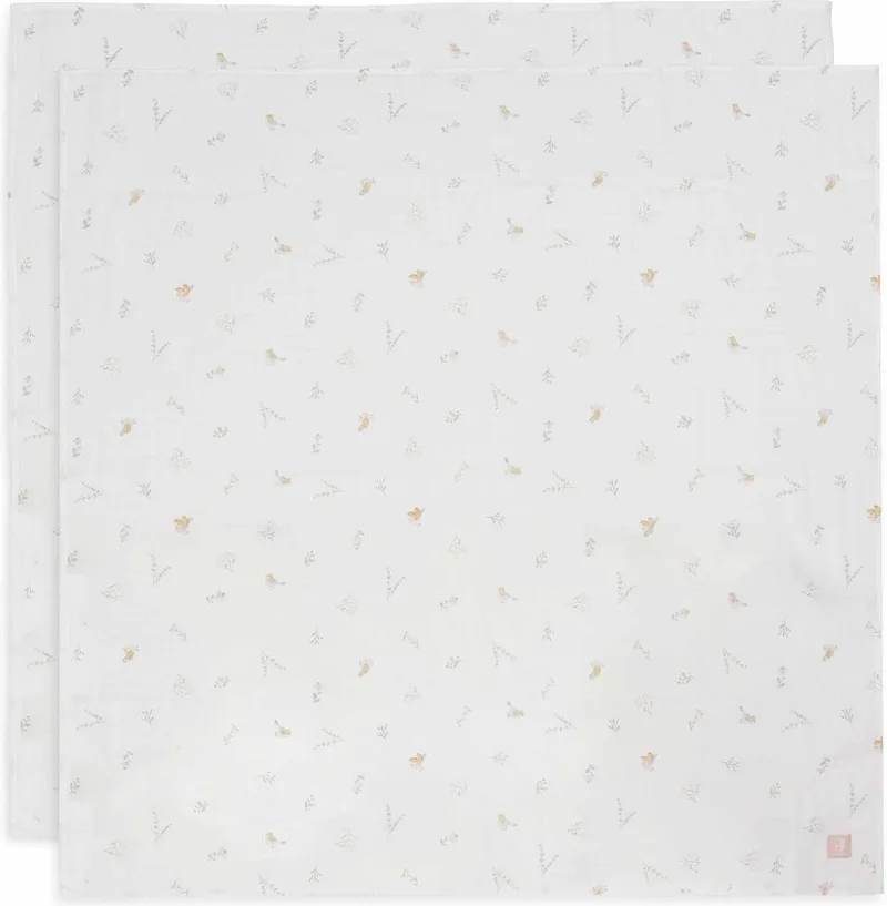 Hydrofiele Doek Large 115x115cm (2pack) by Jollein in Lovely Birds – product photo