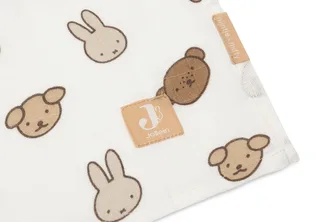 Hydrofiele Doek Large 115x115cm (2pack) de Jollein en Miffy and Friends – photo produit 3 sur 4