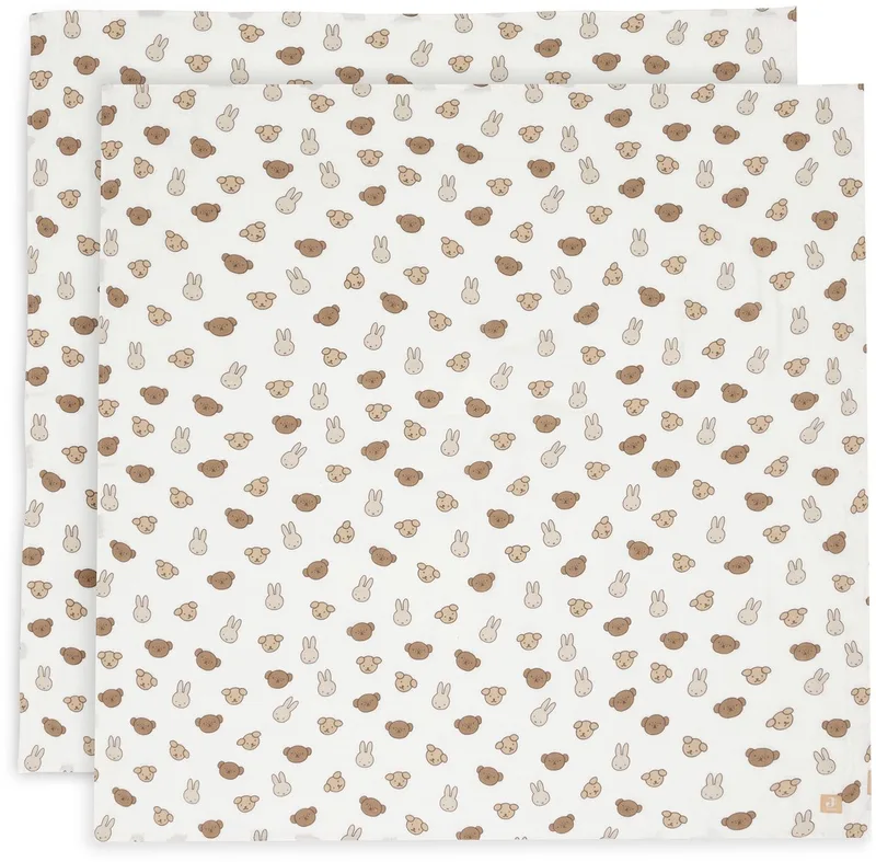 Hydrofiele Doek Large 115x115cm (2pack) by Jollein in Miffy and Friends – product photo