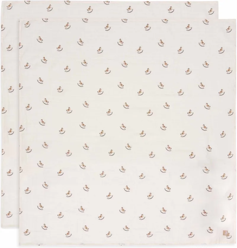 Hydrofiele Doek Large 115x115cm (2pack) van Jollein in Nostalgic Ride – productfoto