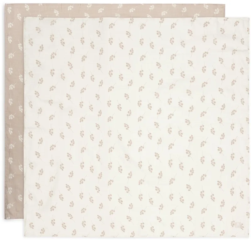 Hydrofiele Doek Large 115x115cm (2pack) by Jollein in Twig Wild Rose – product photo