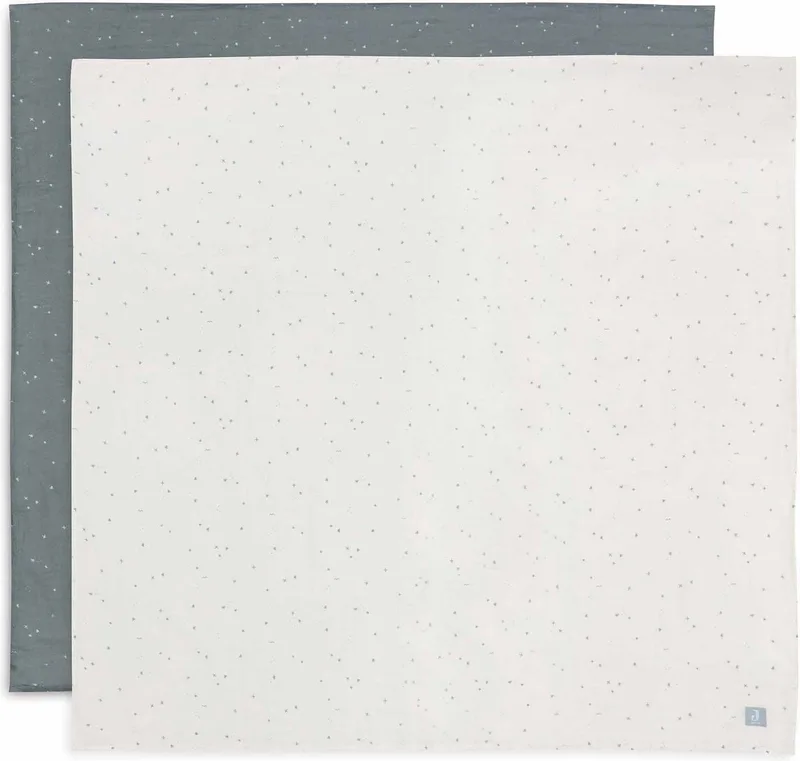 Hydrofiele Doek Large 115x115cm (2pack) by Jollein in Twinkling Sea Green – product photo