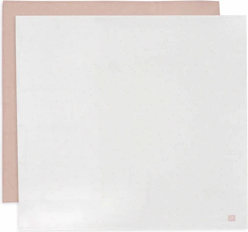 Hydrofiele Doek Large 115x115cm (2pack) by Jollein in Twinkling Wild Rose – product photo