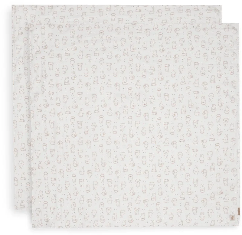 Hydrofiele Doek Large 115x115cm Miffy Moments L.Terra (2p) by Jollein in Orange – product photo